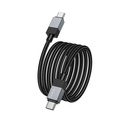 USB-C adat- és töltőkábel - USB-C HOCO X110, 60W, 1m, Fekete