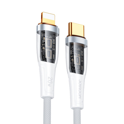 USB-C - Lightning adat- és töltőkábel Joyroom S-CL020A3, 20W, 1,2m, fehér