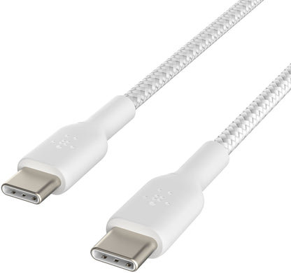USB-C adat- és töltőkábel - USB-C Belkin BoostCharge Pro, 60W, 2m, Fehér CAB004bt2MWH