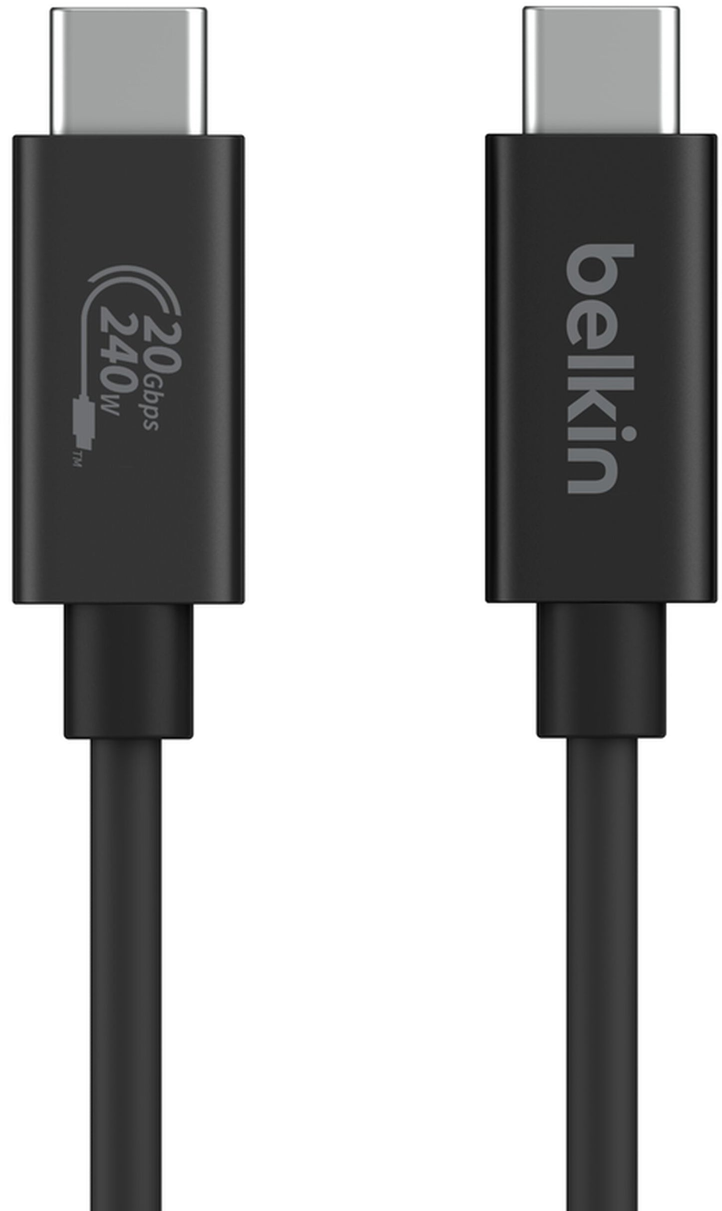 USB-C adat- és töltőkábel - USB-C Belkin Connect, 240W, 2m, fekete INZ004bt2MBK