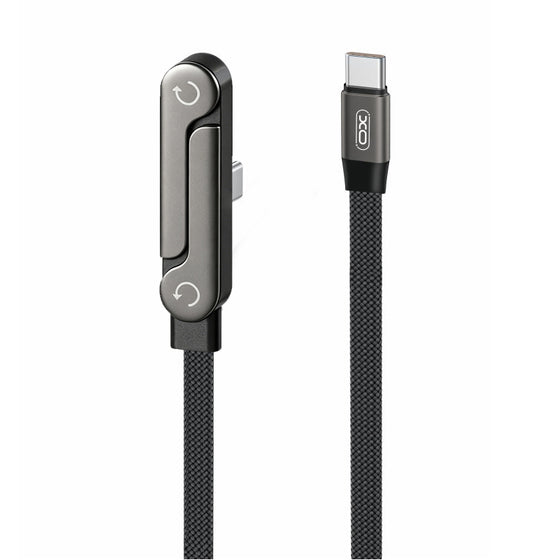 USB-C adat- és töltőkábel - USB-C XO Design NB-Q311, 240W, 1,5m, fekete