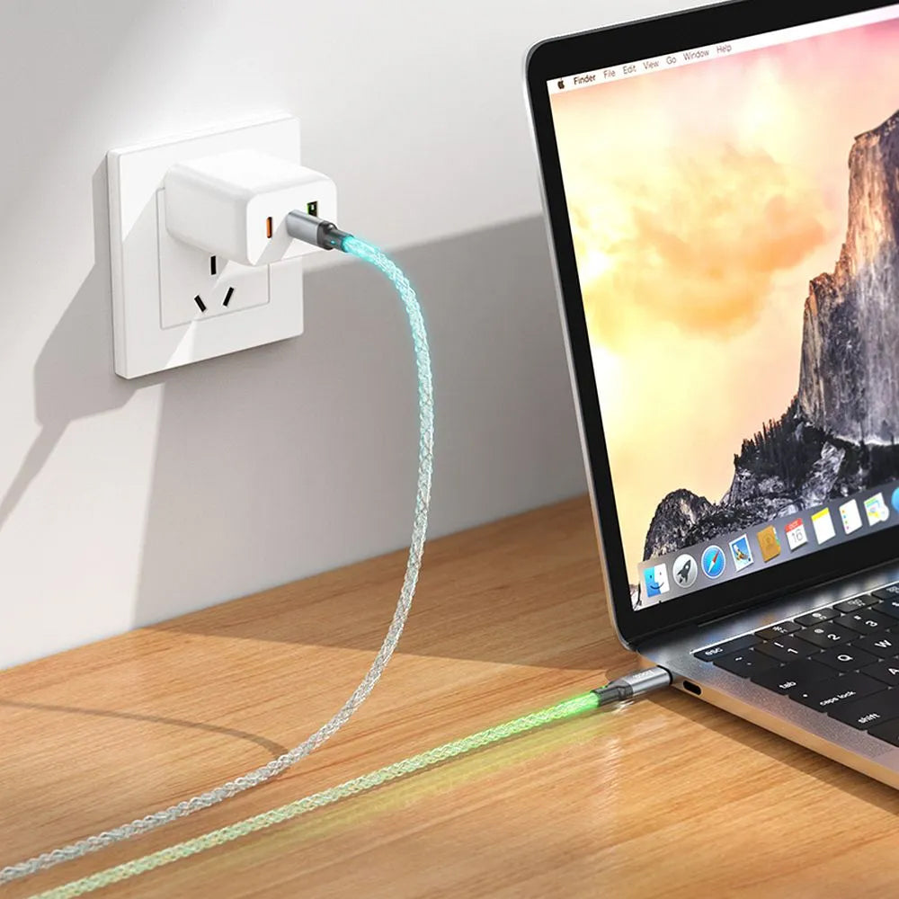 USB-C - USB-C HOCO U112 adat- és töltőkábel, 60W, 1m, Szürke