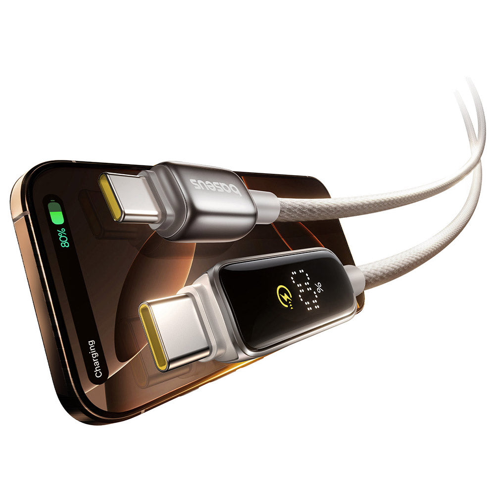 USB-C - USB-C Baseus Vipow Display adat- és töltőkábel, 100W, 1m, szürke P10381802851-00