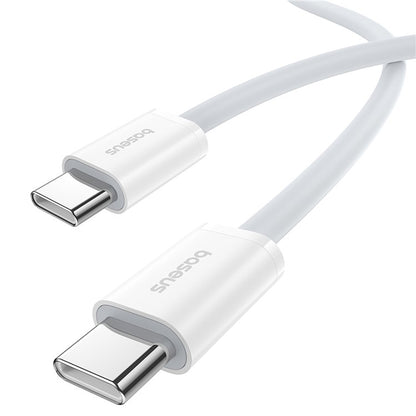 USB-C - USB-C Baseus Superior Series 2 adat- és töltőkábel, 30W, 1m, Fehér P10365200211-00