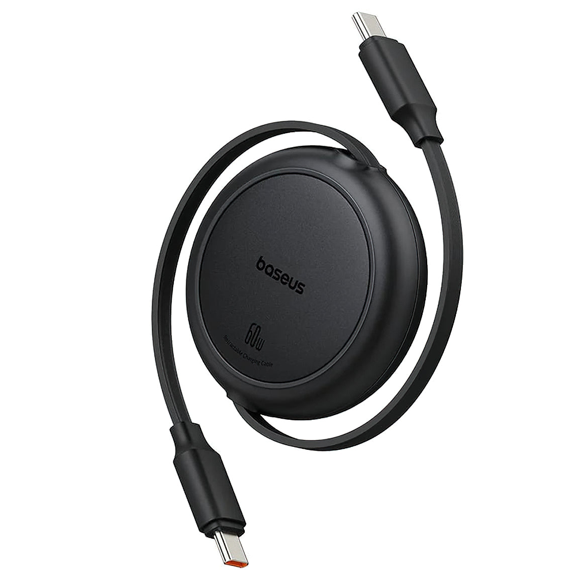 USB-C - USB-C Baseus Free2Pull Mini Retractable adat- és töltőkábel, 60W, 1m, Fekete P10364500111-01
