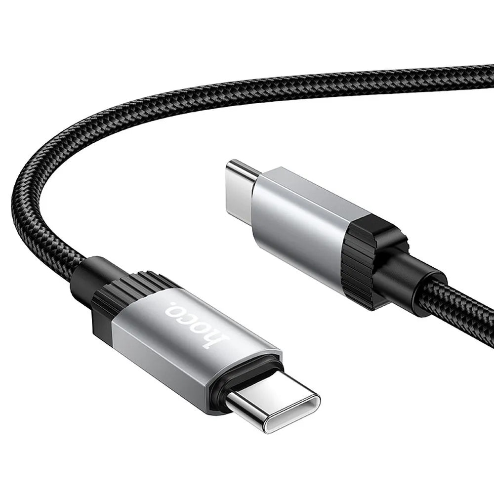 USB-C - USB-C HOCO X117 adat- és töltőkábel, 60W, 1m, Fekete