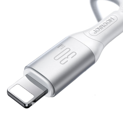 USB-C - Lightning Joyroom S-A28 Flash adat- és töltőkábel, 30W, 1m, Fehér