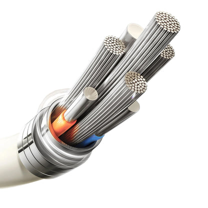 USB-C - Lightning Joyroom S-A53 adat- és töltőkábel, 30W, 2m, Bézs