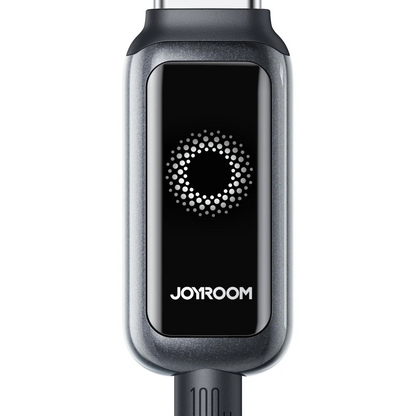 USB-A - Lightning Joyroom S-A55 StarFlight Display adat- és töltőkábel, 18W, 1.2m, Fekete