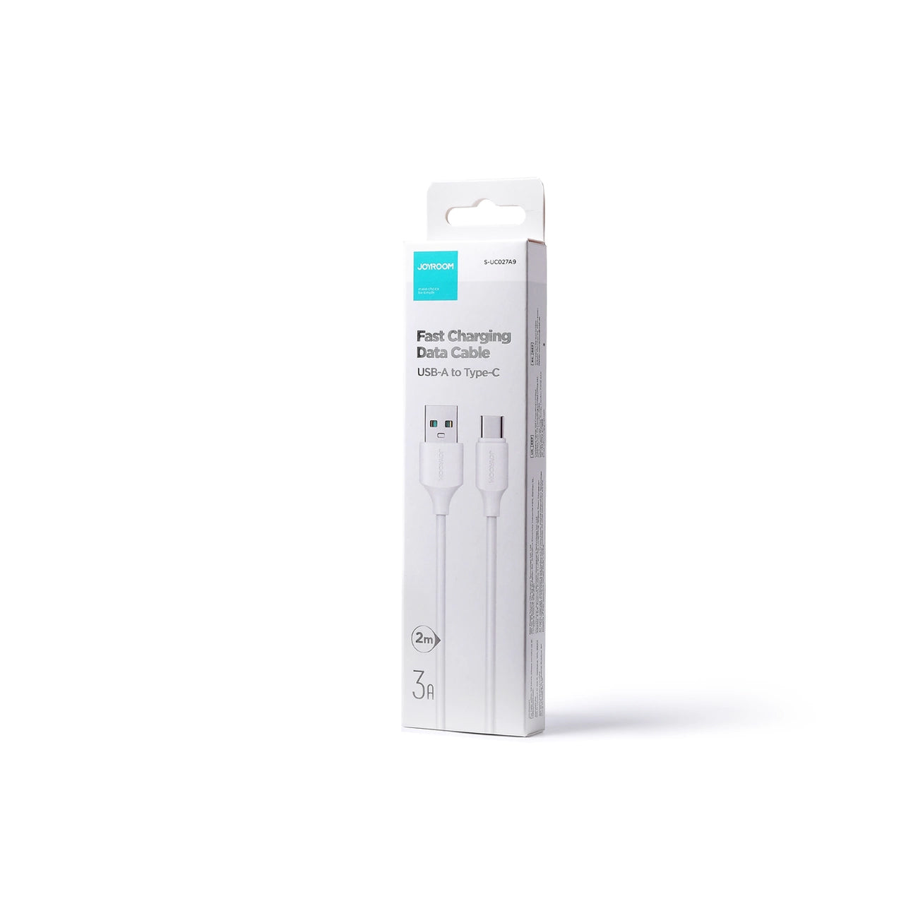 USB-A - USB-C adat- és töltőkábel Joyroom S-A9, 20W, 2m, Fehér