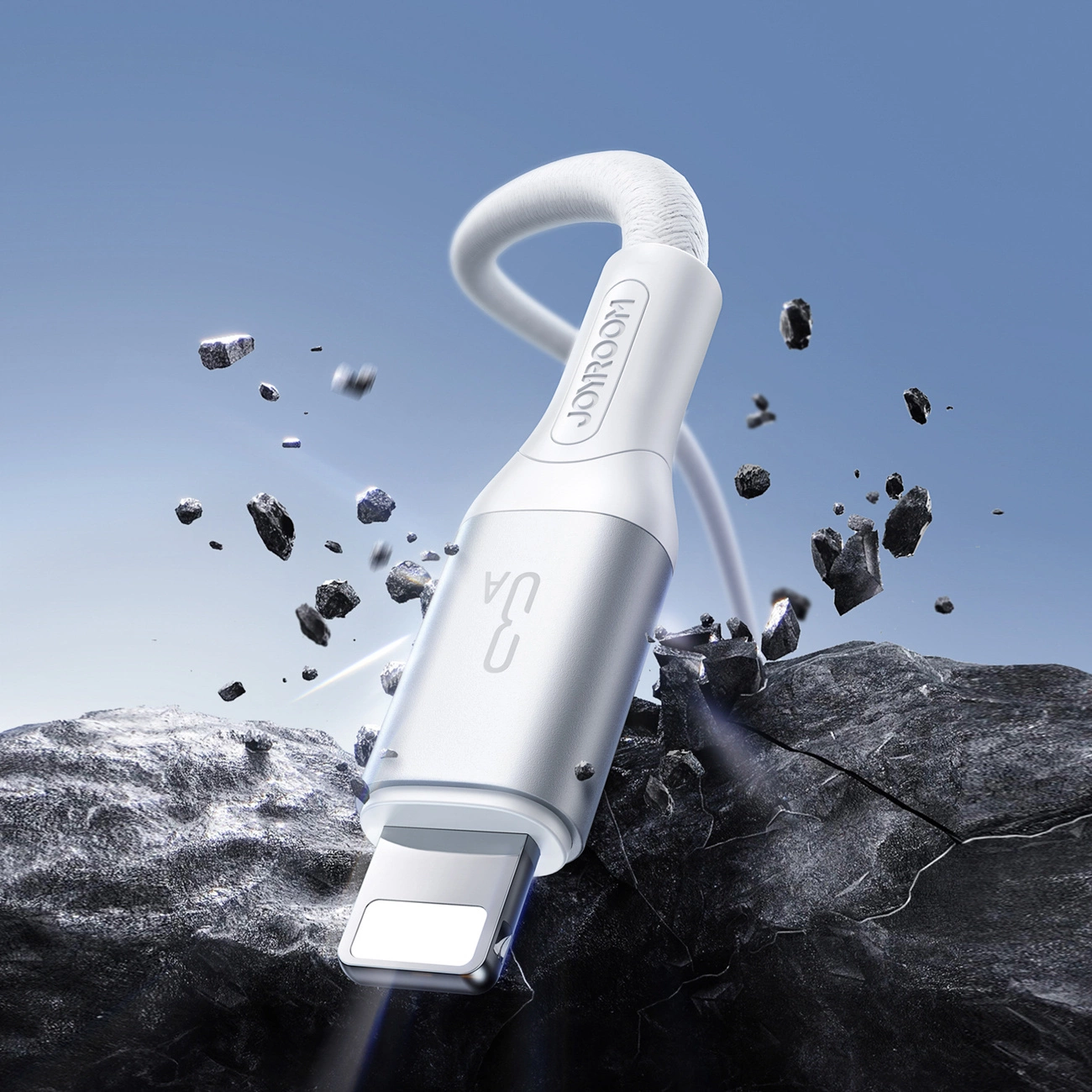 USB-A - Lightning Joyroom S-A28 Flash adat- és töltőkábel, 18W, 1m, Fehér