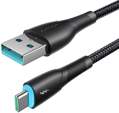 USB-A - USB-C Joyroom S-A32 adat- és töltőkábel, 18W, 1m, Fekete