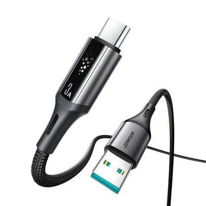 USB-A - USB-C adat- és töltőkábel Joyroom S-A60 StarTalk, 18W, 1.2m, Fekete