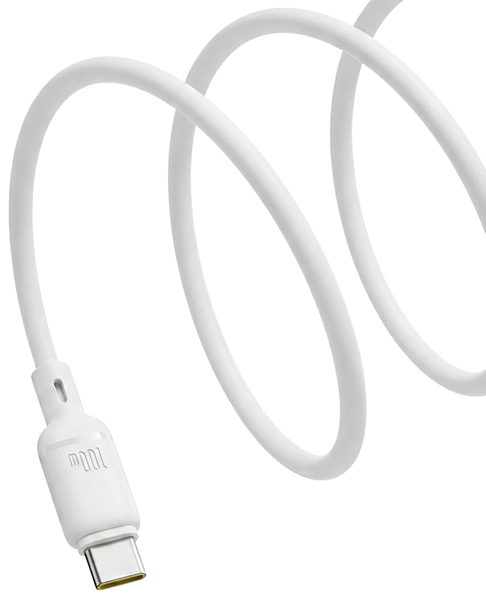 USB-C to USB-C Data and Charging Cable Baseus Silky, 100W, 1m, White P10377704213-00