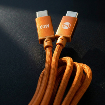 USB-C Data and Charging Cable - USB-C Forever Saffron, 60W, 1m, Orange