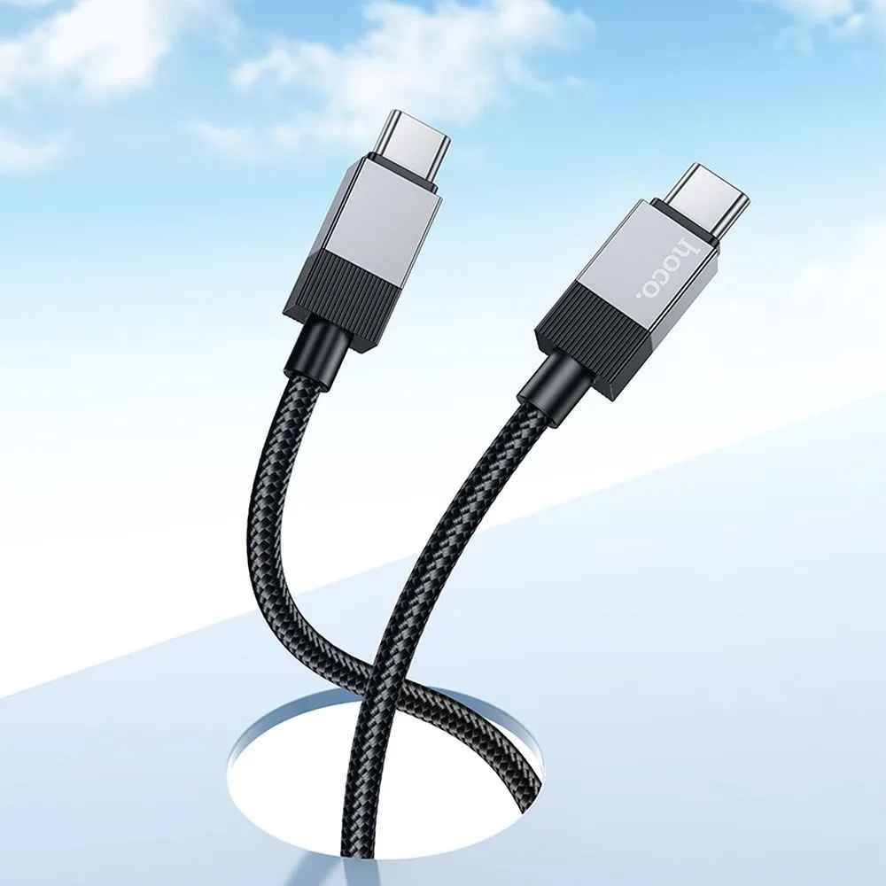 USB-C adat- és töltőkábel - USB-C HOCO X110, 60W, 1m, Fekete