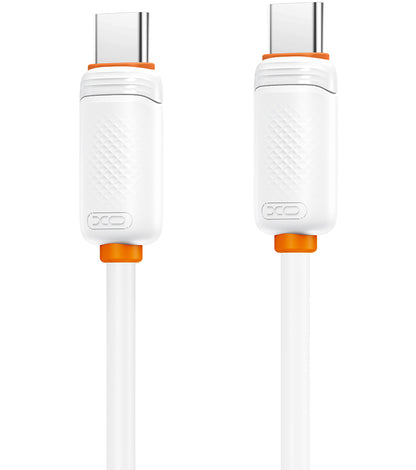 USB-C - USB-C XO Design NB-Q302B adat- és töltőkábel, 60W, 1m, fehér