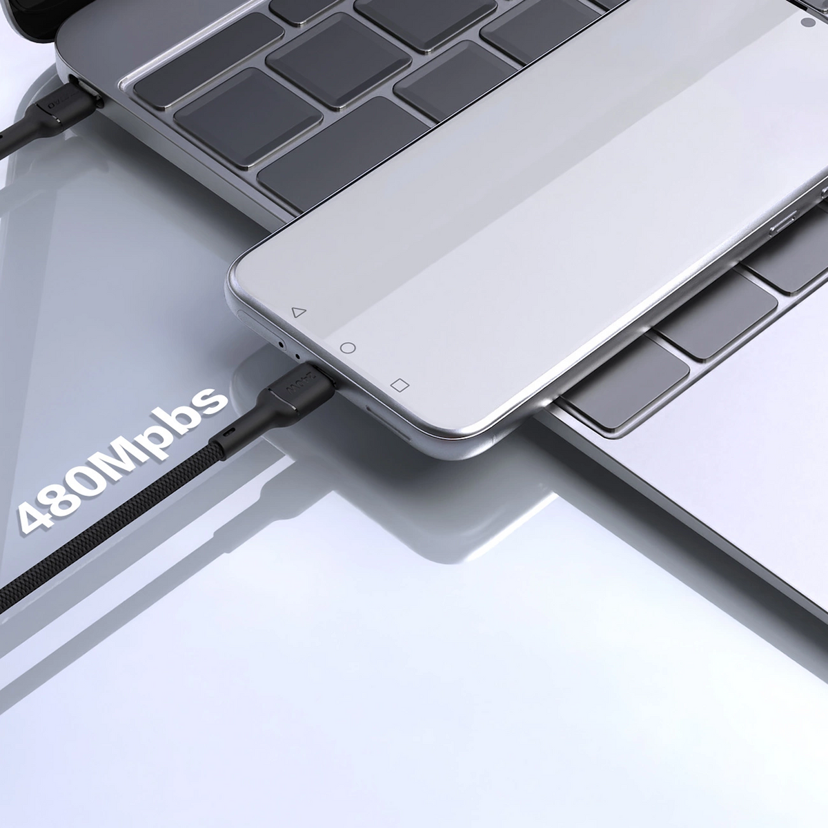 USB-C adat- és töltőkábel - USB-C Dudao L9C Max, 240W, 1,2m, fekete