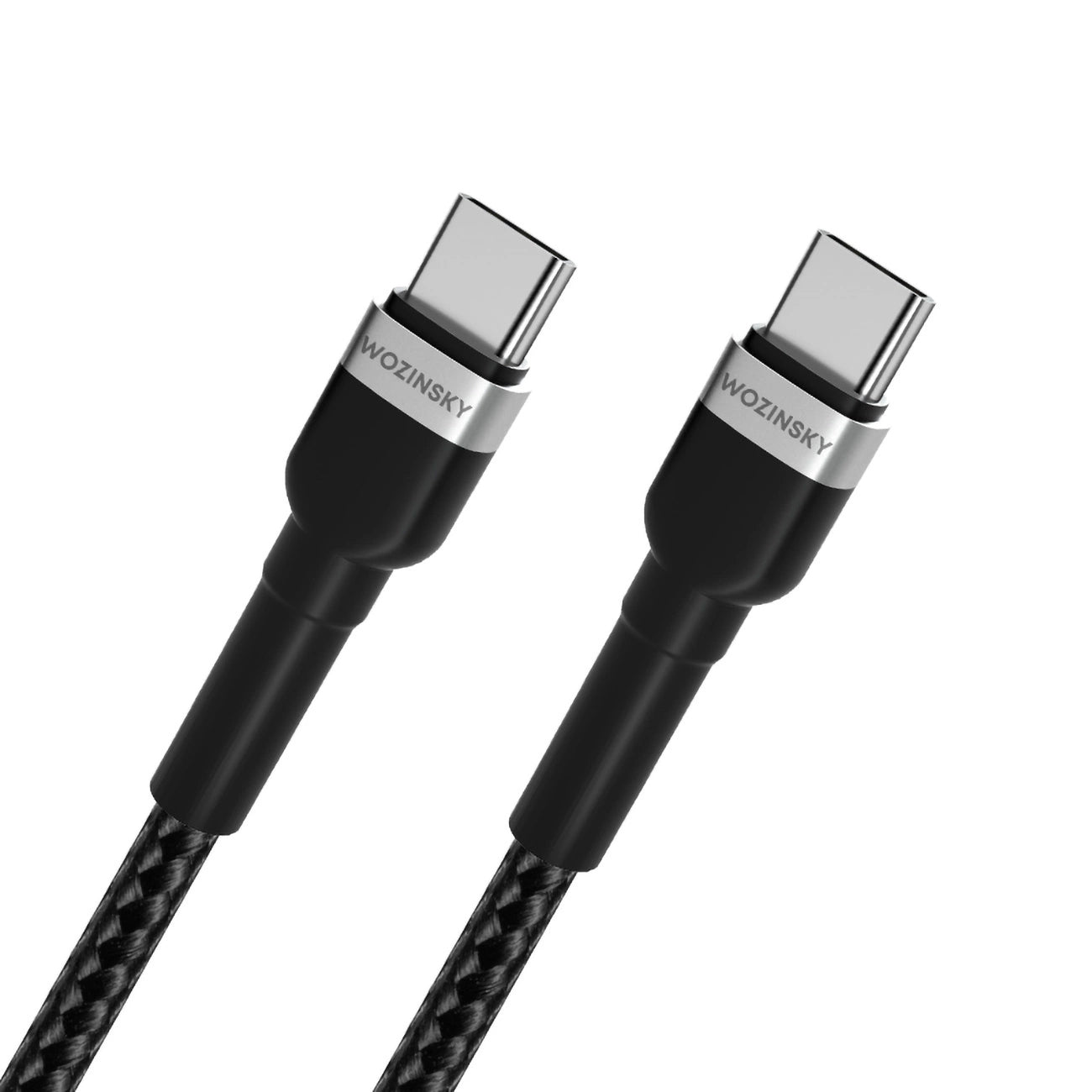 USB-C - USB-C WZK WNBCC2 adat- és töltőkábel, 65W, 2m, Fekete