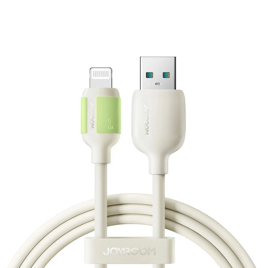 USB-A - Lightning Joyroom S-A53 adat- és töltőkábel, 18W, 1.2m, Bézs