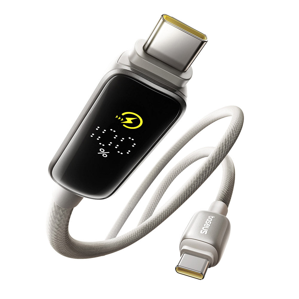 USB-C - USB-C Baseus Vipow Display adat- és töltőkábel, 100W, 1m, szürke P10381802851-00