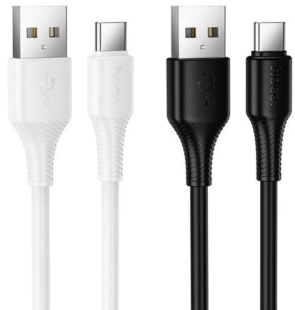 USB-A - USB-C HOCO X120 adat- és töltőkábel, 60W, 1m, Fehér