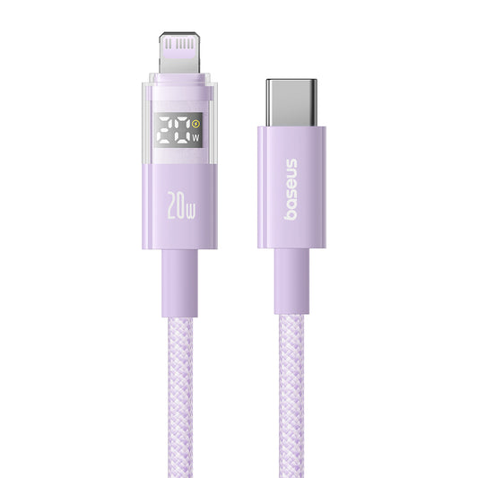 USB-C - USB-C Baseus Display 2 adat- és töltőkábel, 100W, 1m, Lila P10382702511-00