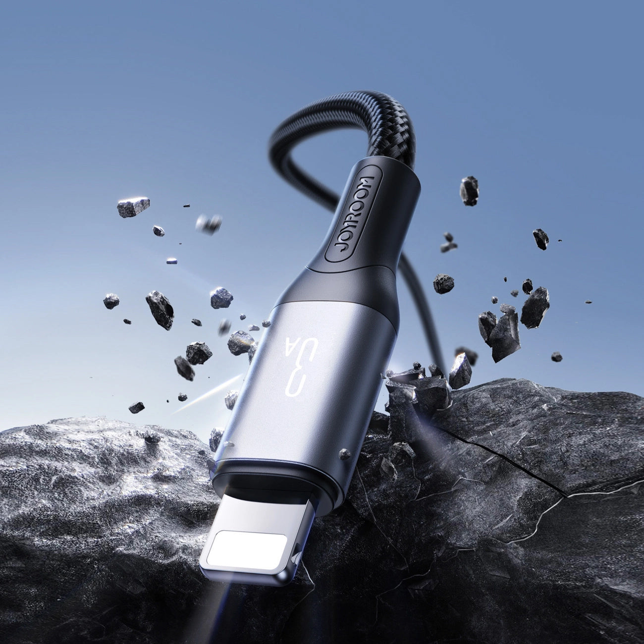 USB-A - Lightning Joyroom S-A28 Flash adat- és töltőkábel, 18W, 2m, Fekete