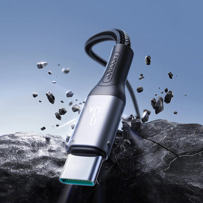 Adat- és Töltőkábel USB-A - USB-C Joyroom S-A28 Flash, 30W, 2m, Fekete