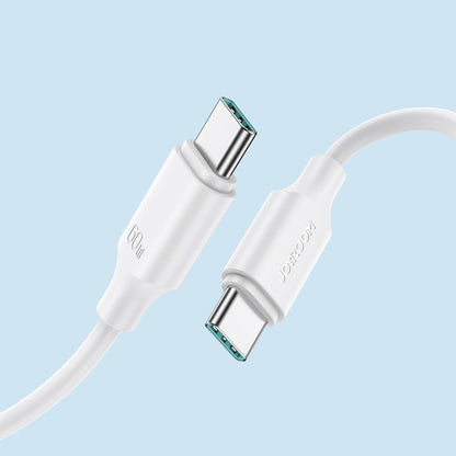 USB-C - USB-C adat- és töltőkábel Joyroom S-A9, 60W, 1m, Fehér