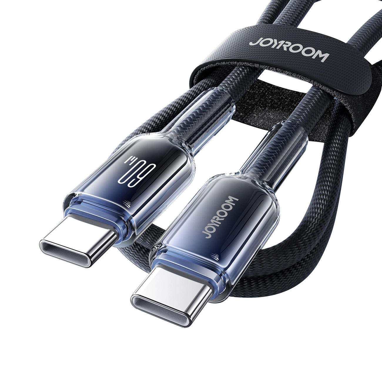 USB-C - USB-C adat- és töltőkábel Joyroom S-A42, 60W, 1.2m, Fekete