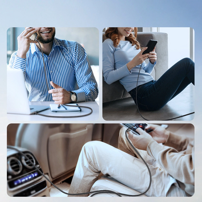 USB-A - USB-C Joyroom S-A25 Light-Speed adat- és töltőkábel, 100W, 1.2m, Fekete