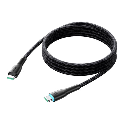 USB-C - USB-C adat- és töltőkábel Joyroom S-A32, 60W, 1m, Fekete