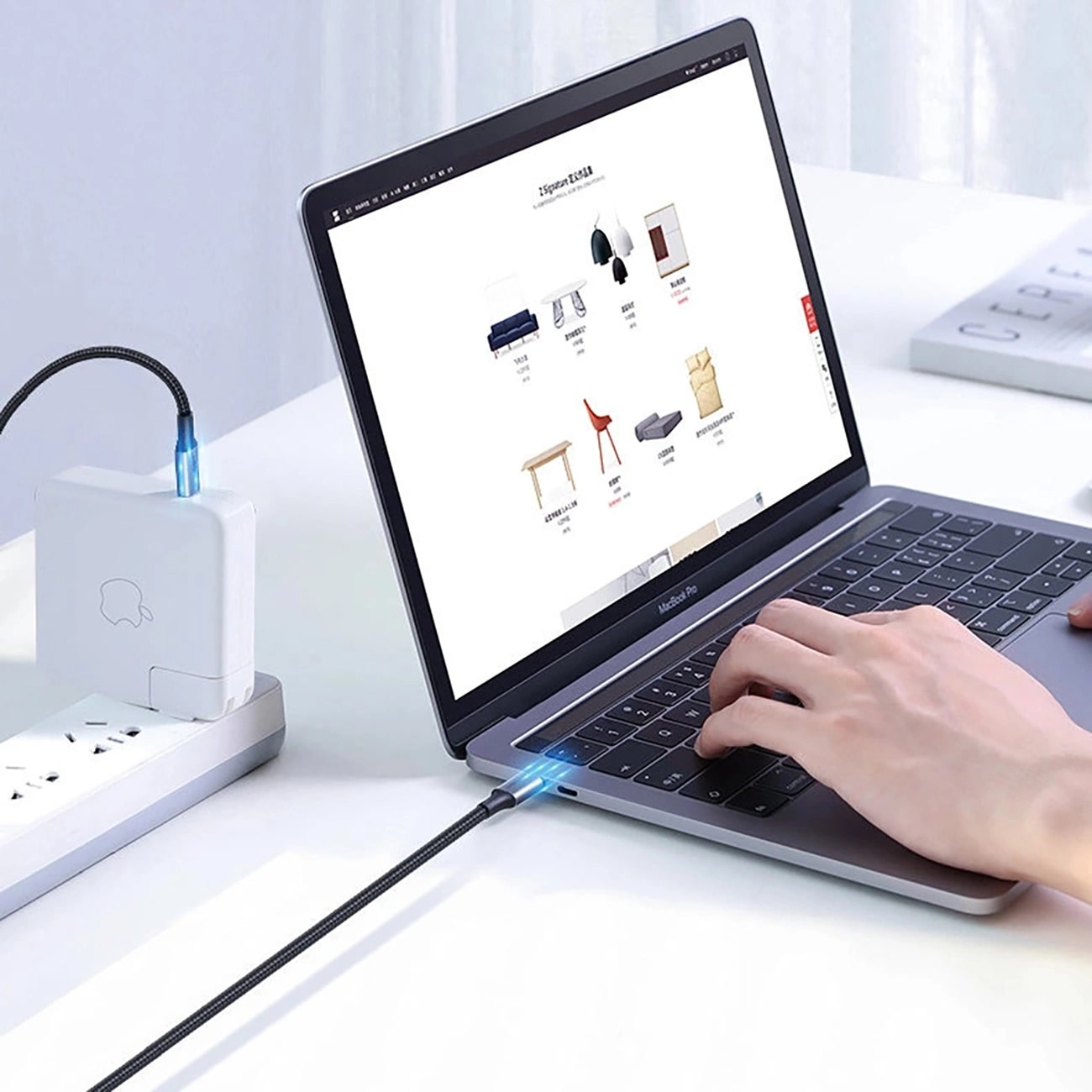 USB-C - USB-C UGREEN US316 adat- és töltőkábel, 100W, 3m, szürke