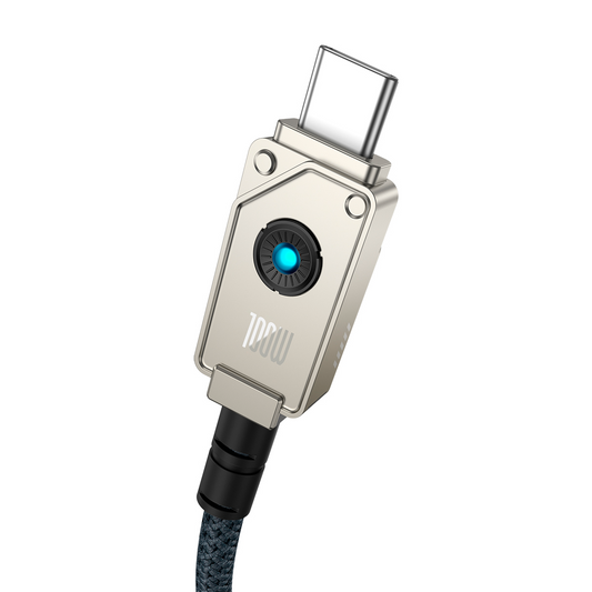 USB-C - USB-C Baseus Unbreakable adat- és töltőkábel, 100W, 2m, Fehér P10355800221-01