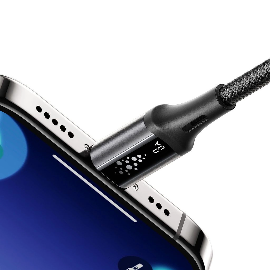 Adat- és Töltőkábel USB-A - Lightning Joyroom S-A60 StarTalk, 18W, 1.2m, Fekete
