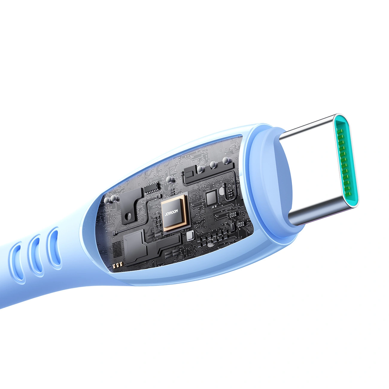 USB-C - USB-C adat- és töltőkábel Joyroom S-A59 Vibrant, 60W, 1.2m, Kék