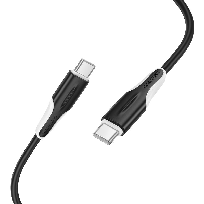 USB-C adat- és töltőkábel - USB-C Borofone BX119 New, 60W, 1m, Fekete