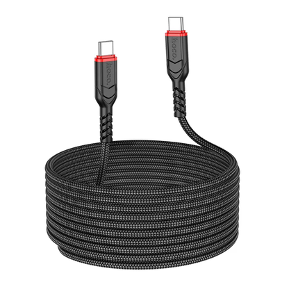USB-C adat- és töltőkábel - USB-C HOCO X59 Victory, 60W, 3m, Fekete