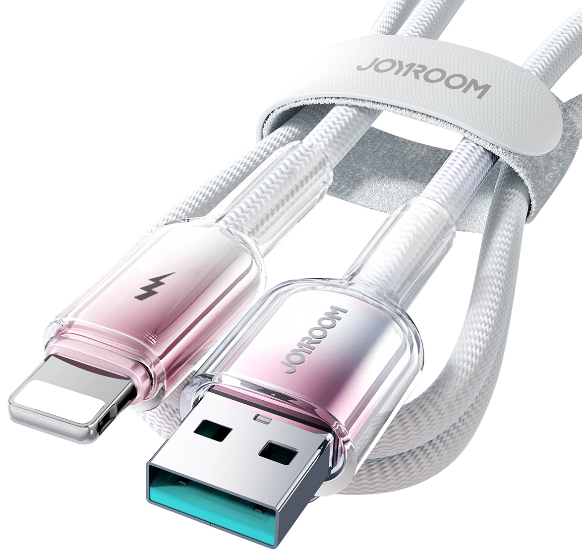 USB-A to Lightning Data and Charging Cable Joyroom S-A42, 18W, 1.2m, White