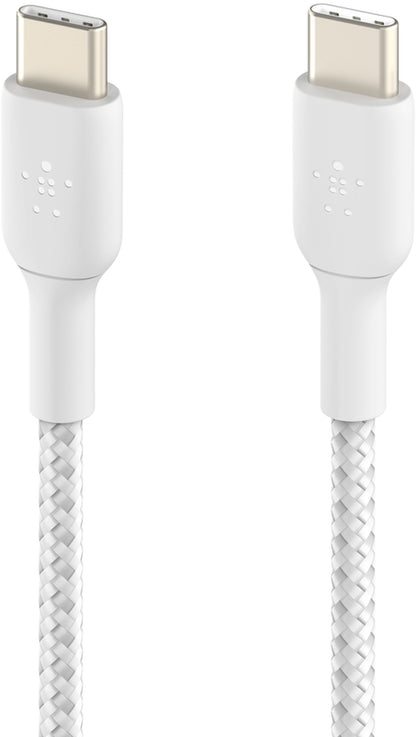 USB-C adat- és töltőkábel - USB-C Belkin BoostCharge Pro, 60W, 2m, Fehér CAB004bt2MWH