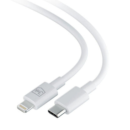 USB-C - Lightning adat- és töltőkábel 3MK Hyper, 20W, 1,2m, fehér