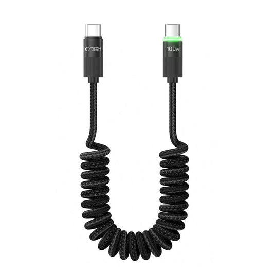 USB-C - USB-C adat- és töltőkábel Tech-Protect UB20T Ultraboost, 100W, 1.8m, Fekete