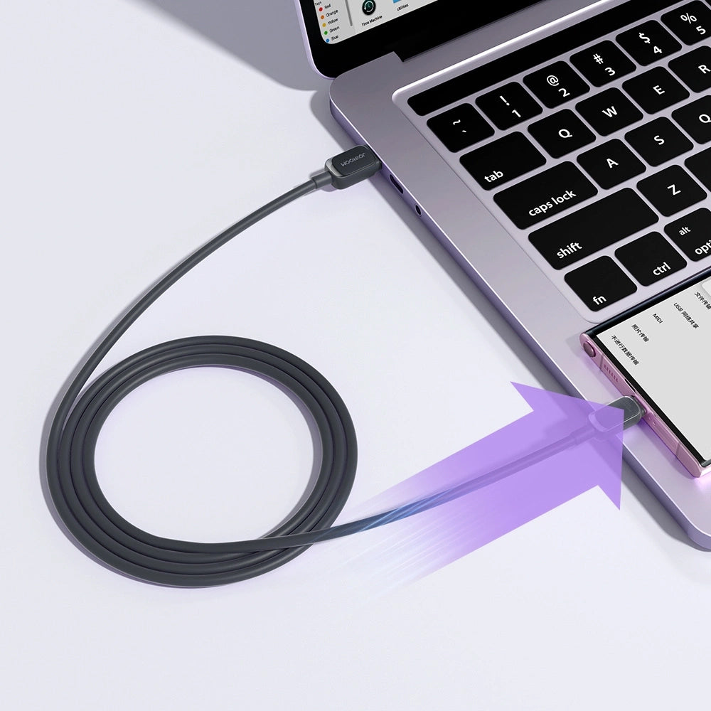 USB-A - USB-C Joyroom A14 adat- és töltőkábel, 18W, 1.2m, Fekete