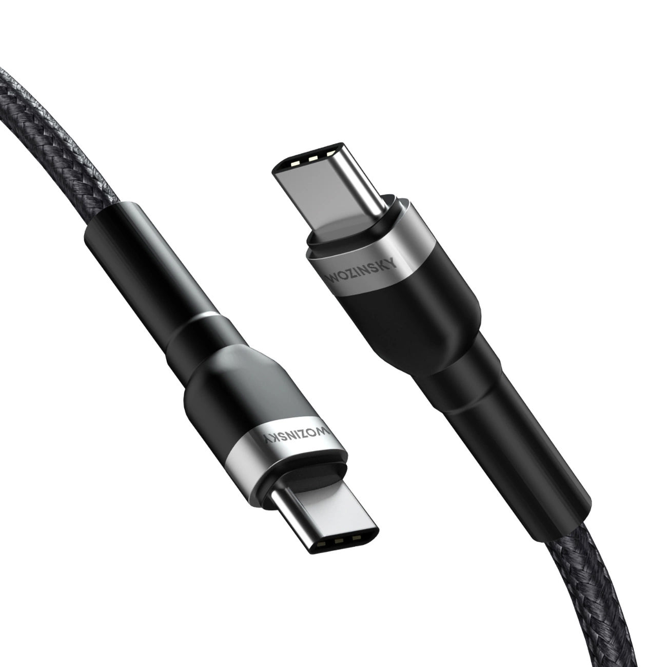 USB-C - USB-C WZK WNBCC2 adat- és töltőkábel, 65W, 2m, Fekete