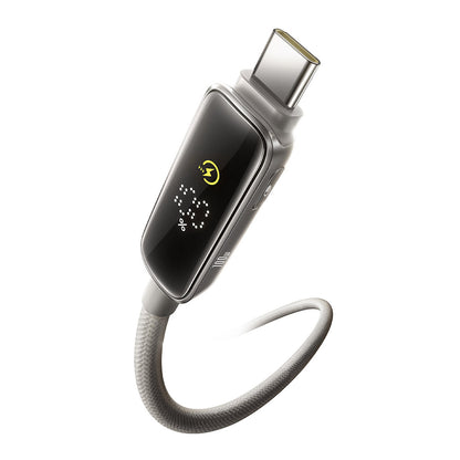 USB-C - USB-C Baseus Vipow Display adat- és töltőkábel, 100W, 1m, szürke P10381802851-00