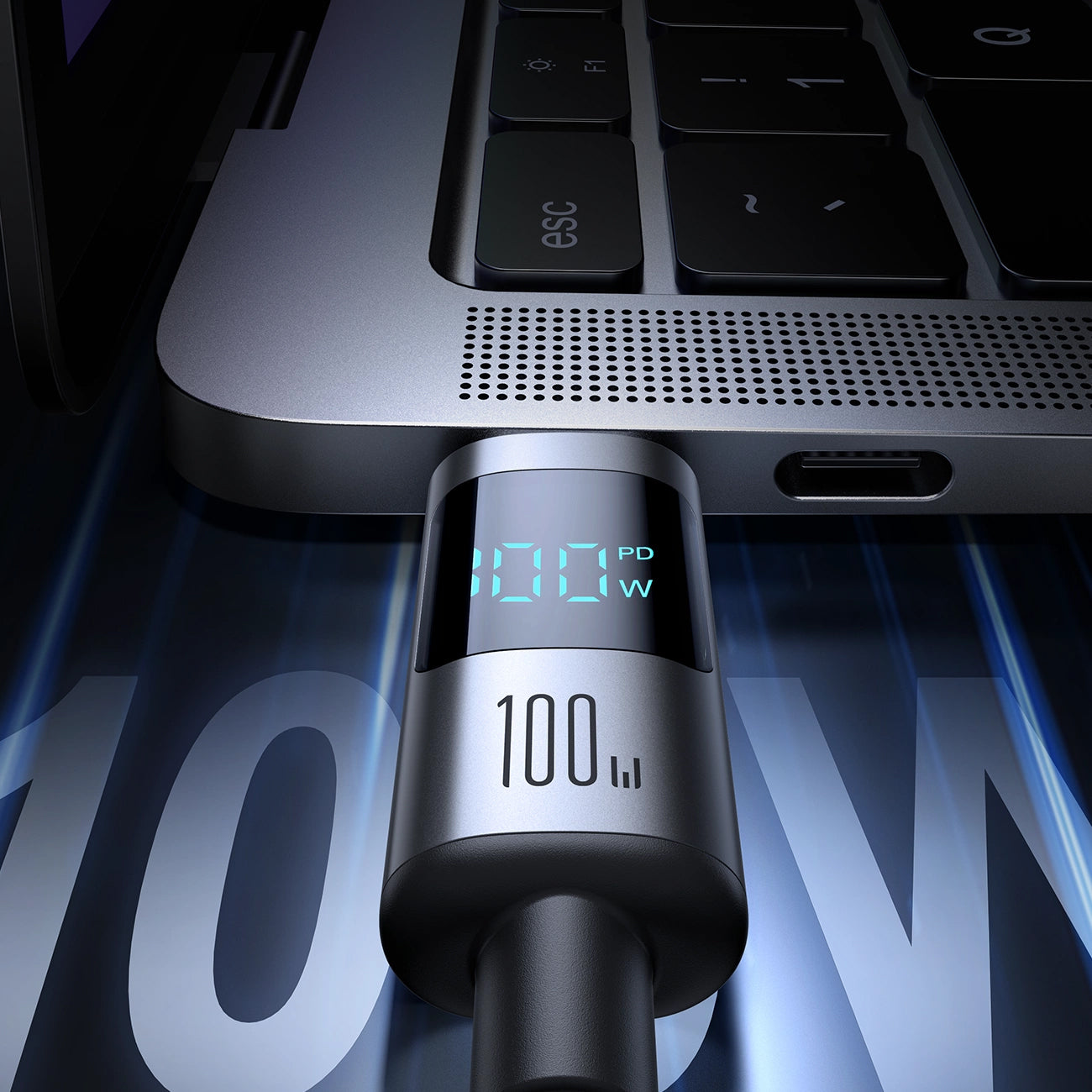 USB-C - USB-C adat- és töltőkábel Joyroom S-A16 Pro Prism Display, 100W, 1.2m, Fekete