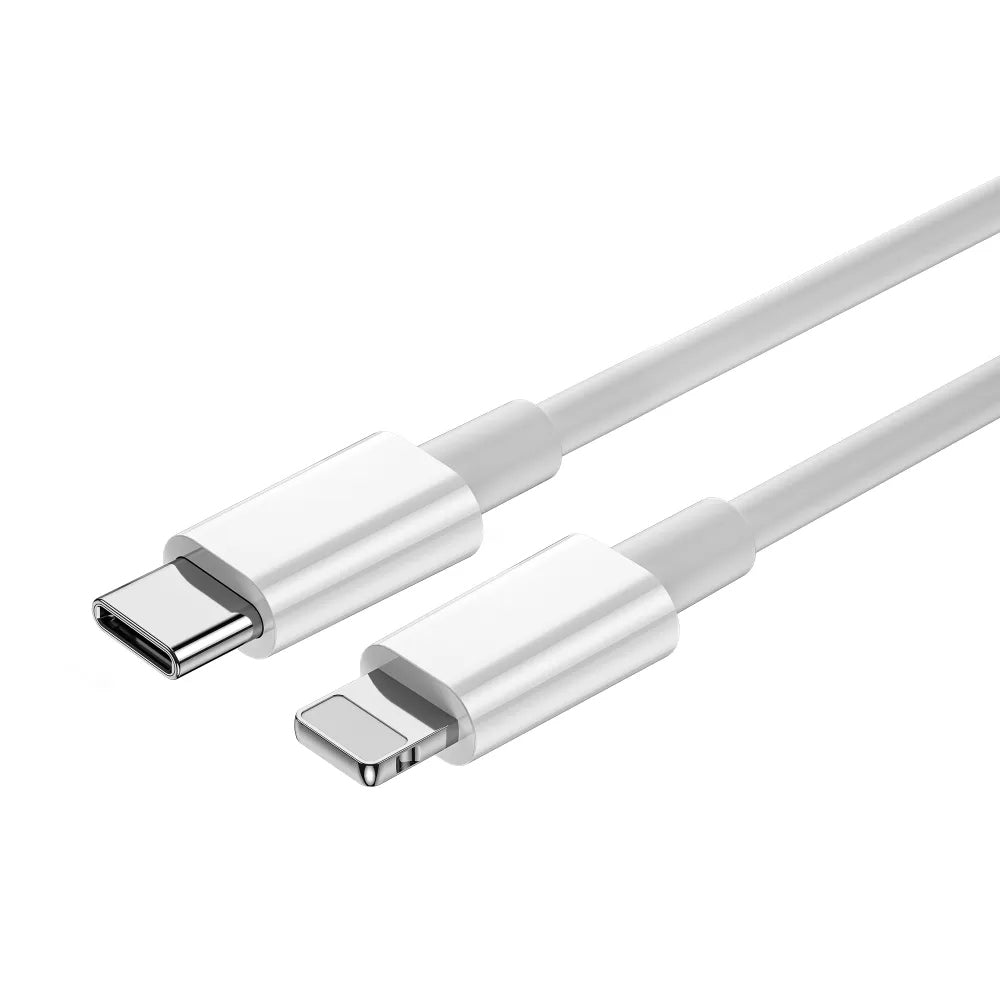 USB-C - Lightning WiWu Wi-C008 adat- és töltőkábel, 30W, 1.2m, Fehér
