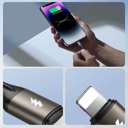 USB-A - USB-C Joyroom S-A25 Light-Speed adat- és töltőkábel, 100W, 1.2m, Fekete