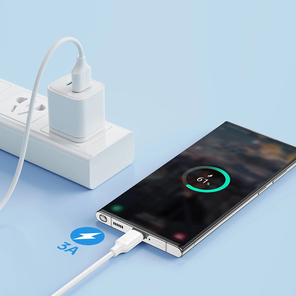 USB-A - USB-C adat- és töltőkábel Joyroom S-A9, 20W, 2m, Fehér